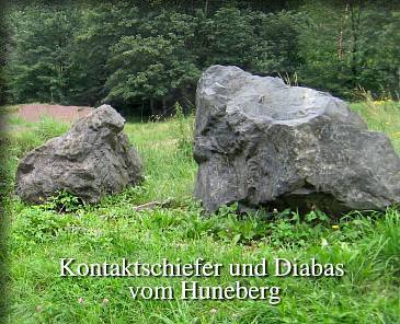 Kontaktschiefer und Diabas